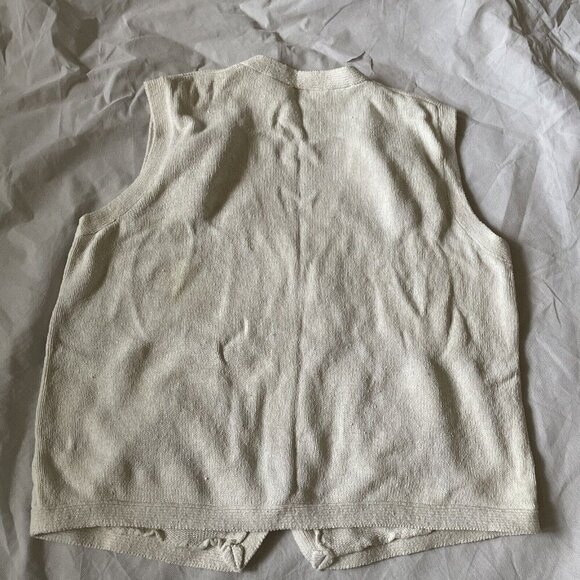 Vintage The Villager Holiday Knit Vest With Festive Christmas Design Buttons Wom - Picture 13 of 14